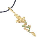 ネックレス メンズ 18金 プラチナ ブラックダイヤモンド 20カラット メンズネックレス 44cm K18 18K ルビー ルチルクォーツ エメラルド ダイヤ...