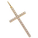 ペンダントトップ メンズ K18 18K 18金 ダイヤモンド 2カラット クロス 十字架 ペンダントヘッド 喜平トップ ネックレスヘッド イエローゴールド 刻...
