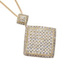 【GW期間限定-ポイント10倍!】ダイヤモンド ネックレス 18金 K18 18K プリンセスカット ダイヤモンド 7カラット ダイヤモンドネックレス イエロー...