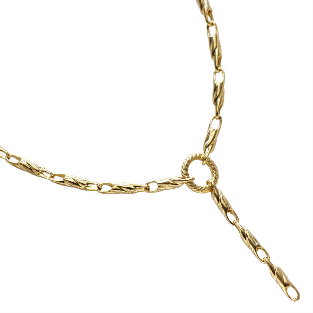 18金 チェーン ネックレス K18 18K 50cm イエローゴールド 地金 チェーンネックレス シンプル サークル メンズ レディース ユニセックス 日本製 刻印入り