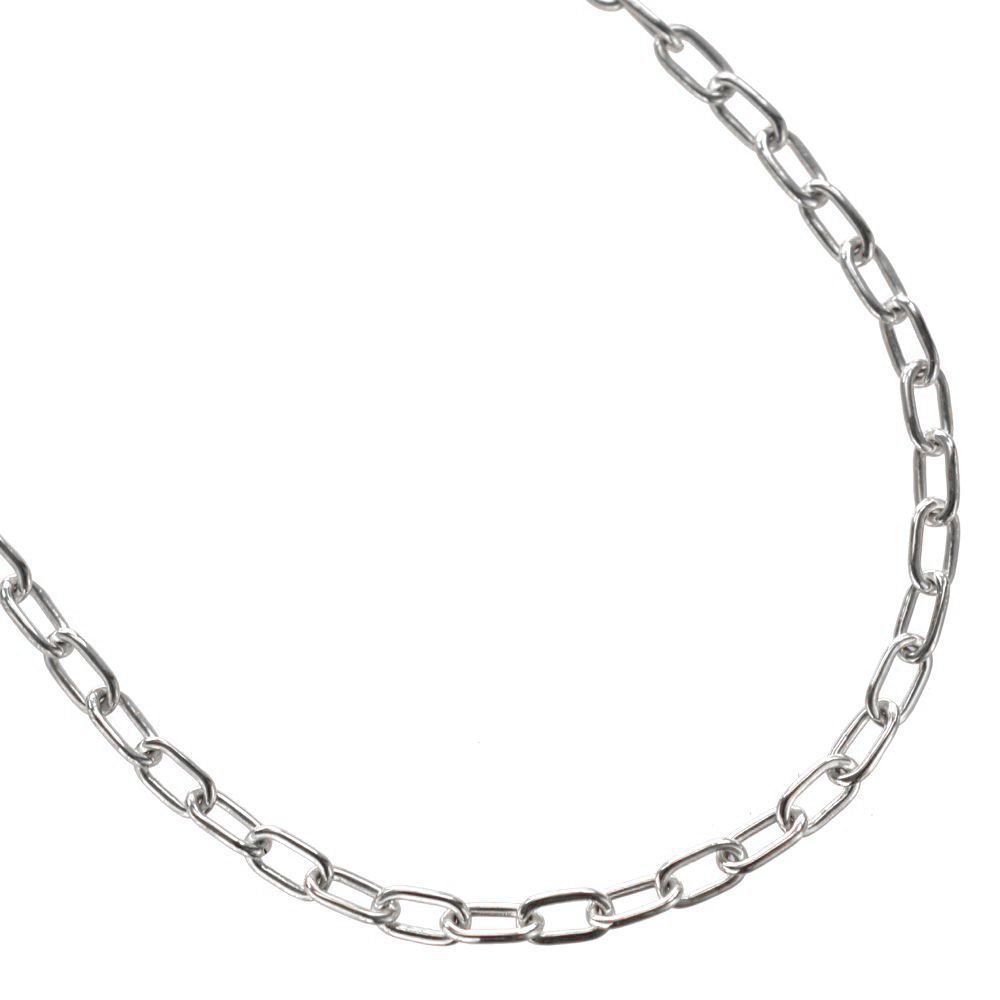 【BF同時開催★10%OFFクーポン】18金 ネックレス メンズ K18WG ホワイトゴールド アズキ 地金 チェーンネックレス シンプル ユニセックス 50cm あずきチェーン 小豆 日本製 刻印入り【人気アイテム】