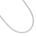 ダイヤモンド テニスネックレス K18PG 18金 ピンクゴールド 5カラット 45cm テニスチェーン メンズ レディース ユニセックス ジェンダーレスジュエ...