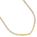 テニスネックレス K18 18K 18金 ダイヤモンド 4.9カラット 45cm 地金パーツ テニスチェーンネックレス イエローゴールド メンズ レディース ジ...