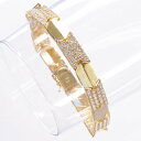 【GW期間限定-ポイント10倍!】ブレスレット メンズ K18 18K ダイヤモンド 5カラット 18金 イエローゴールド 日本製 刻印入り 鑑別書付き
