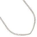 テニスネックレス K18WG 18金 ホワイトゴールド ダイヤモンド 4.9カラット 45cm 地金パーツ テニスチェーンネックレス メンズ レディース ジェン...