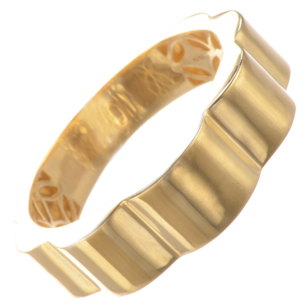 商品番号 FGX00301 使用貴金属 K18(18金イエローゴールド) 刻印有り 総重量 約4g 18号で計量 サイズ 幅（リング上部）約6.6mm 幅（リング下部）約4.9mm 厚み（リング上部）約2.7mm 厚み（リング下部）約0.9...