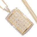 【GW期間限定-ポイント10倍!】ネックレス メンズ K18 18K 18金 バゲットカット ダイヤモンド 5カラット イエローゴールド 徳力 10g 50cm...