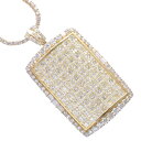 【01:59まで★10%OFFクーポン】ネックレス メンズ K18 18K 18金 イエローゴールド バゲットカット ダイヤモンド 10カラット 50cm 5カ...