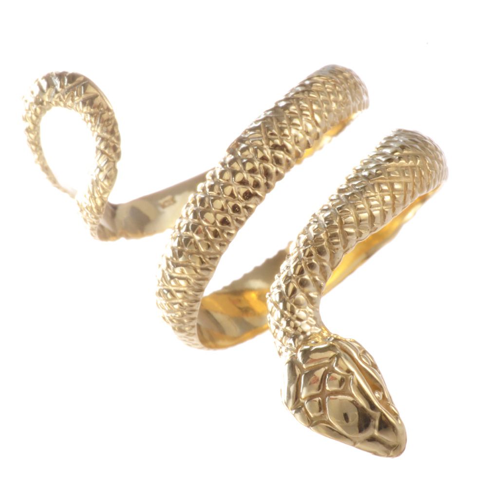 指輪 メンズリング 18金 K18 18K スネーク 蛇 イエローゴールド リング 幅広 地金 ジェンダーレスジュエリー 日本製 刻印入り シンプル 30代 40代 50代