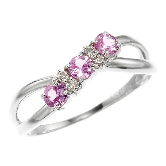 指輪レディース18金リングピンクサ...