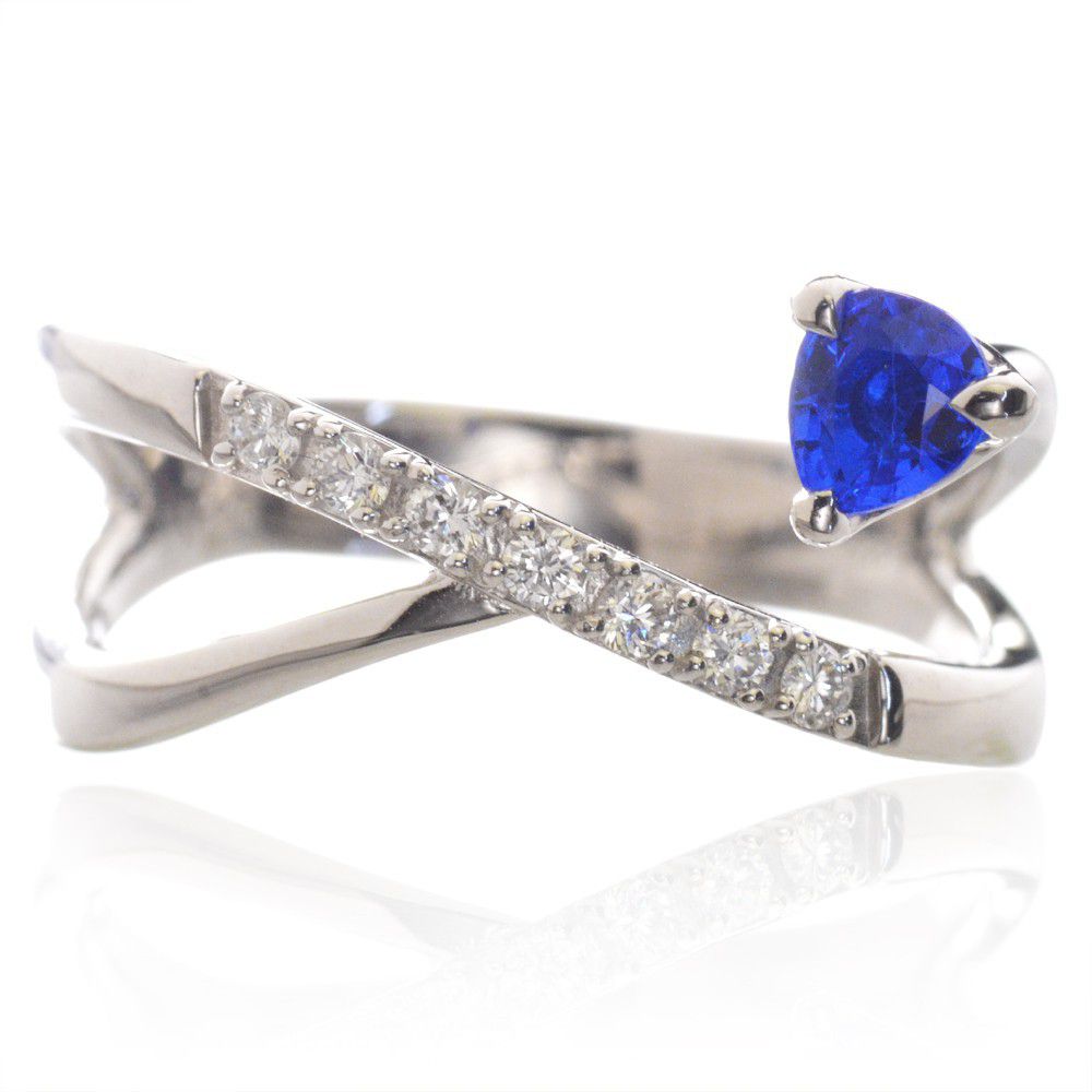 Rakuten - 【スーパーSALE★13%OFFクーポン】指輪 レディース アウイナイト リング プラチナ ダイヤモンド Pt950 刻印入り 鑑別書付き 日本製 カラーストーン