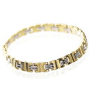 【マラソン同時開催★10%OFFクーポン】ブレスレット メンズ 18金 プラチナ K18 18K 18K ゴールド コンビ メンズブレスレット 幅広 20cm ...