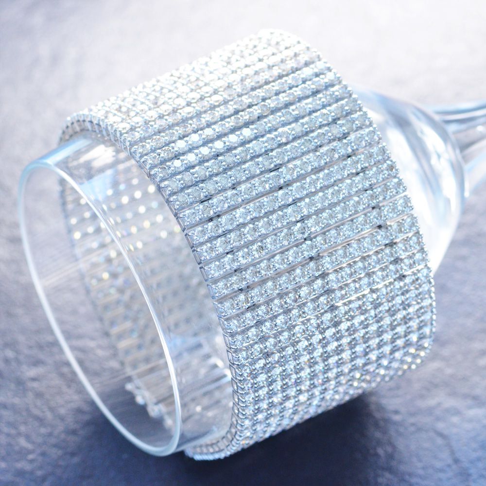 【BLACK FRIDAY★10%OFFクーポン】ダイヤモンド 50カラット プラチナ ブレスレット メンズ レディース H&C ハートアンドキューピッド Pt...