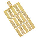 ペンダントトップ メンズ 18金 K18 18K ゴールド ダイヤモンド 艶消し スターダスト仕上げ ペンダントヘッド 男性 ネックレストップ 刻印入り 鑑別書...