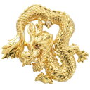 ペンダントトップ メンズ 18金 K18 18K ゴールド ブラウンダイヤモンド 龍 ドラゴン メンズペンダントトップ 刻印入り ペンダントヘッド 大きめ 男性...