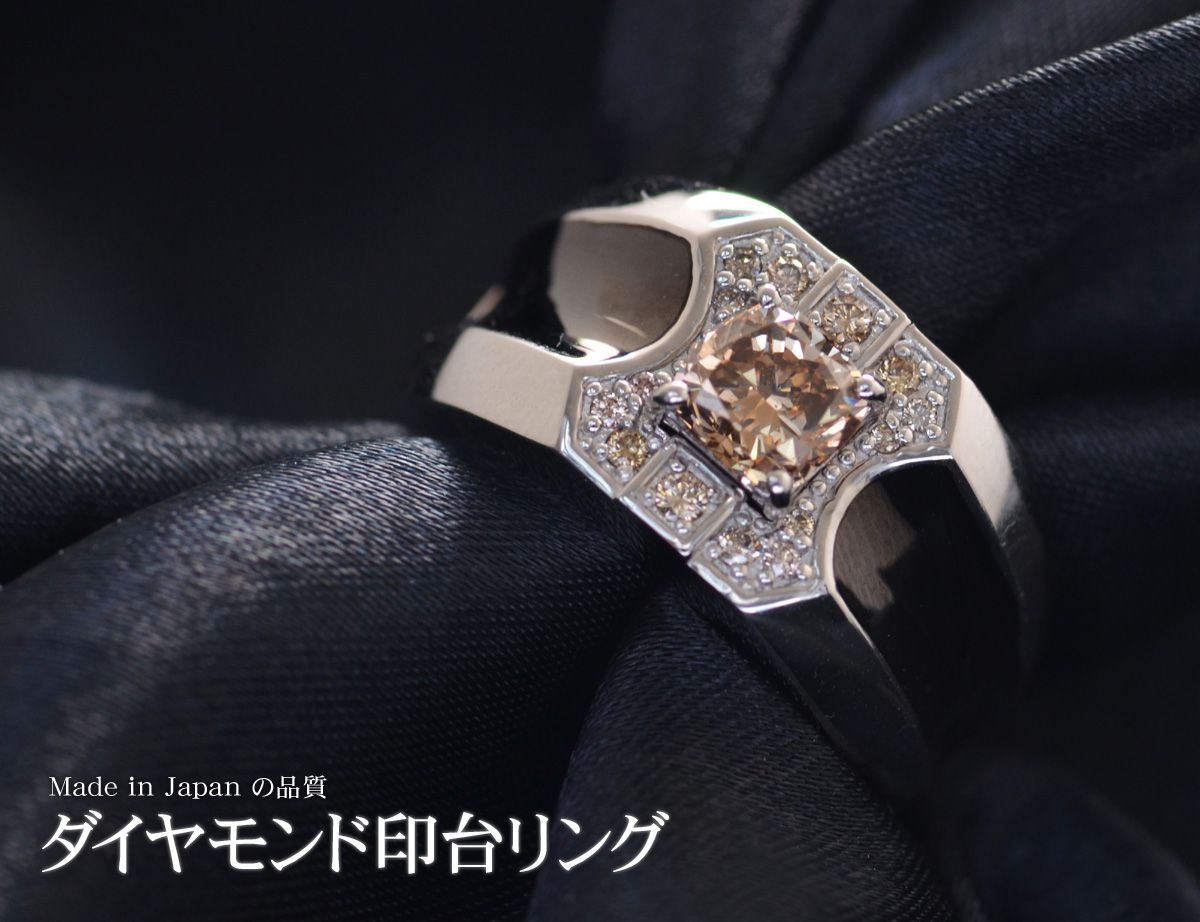 Pt950ダイヤモンド 男性1.00ct リング （証明書付き）pr