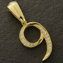 ペンダントトップ メンズ 18金 K18 18K ゴールド 喜平用 ダイヤモンド 数字 ナンバー 9 バチカン大 ペンダントヘッド 男性 ユニセックス ネックレ...
