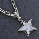 ネックレス チェーン メンズ メンズネックレス シンプル ネックレス メンズ 18金 アズキチェーン K18WG ダイヤモンド ホワイトゴールド スター 星 チ...