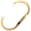 ブレスレット メンズ K18 18K 18金 ゴールド 喜平 プレートブレスレット ハートビスマルク 20cm 男女兼用 ユニセックス 日本製 刻印入り【動画あ...