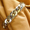 喜平ブレスレット 18金 K18 18K メンズ ブレスレット プラチナ ゴールド コンビ メンズブレスレット 幅広 喜平チェーン Pt900 20cm 日本製...