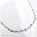 【BLACK FRIDAY★10%OFFクーポン】ダイヤモンド テニスネックレス 5カラット プラチナ テニスチェーン ネックレス メンズ レディース 日本製 ...