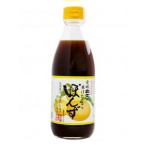 国産　愛媛県　森文の果汁たっぷりポン酢（360ml)1本　果汁タップリの無添加ポン酢