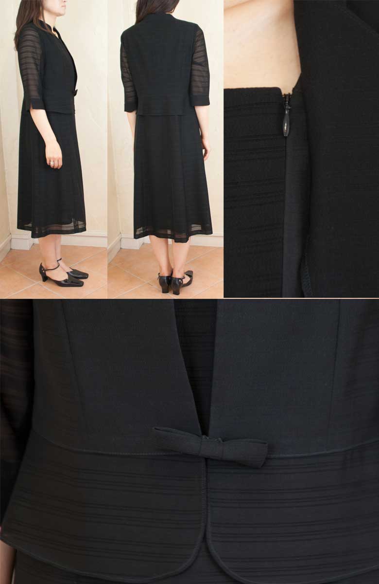 サマーブラックフォーマルワンピース　夏物