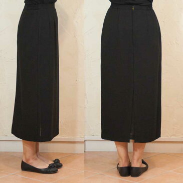 サマーブラッククフオーマルバッグセット喪服夏用ロングタイトスカート にほん製