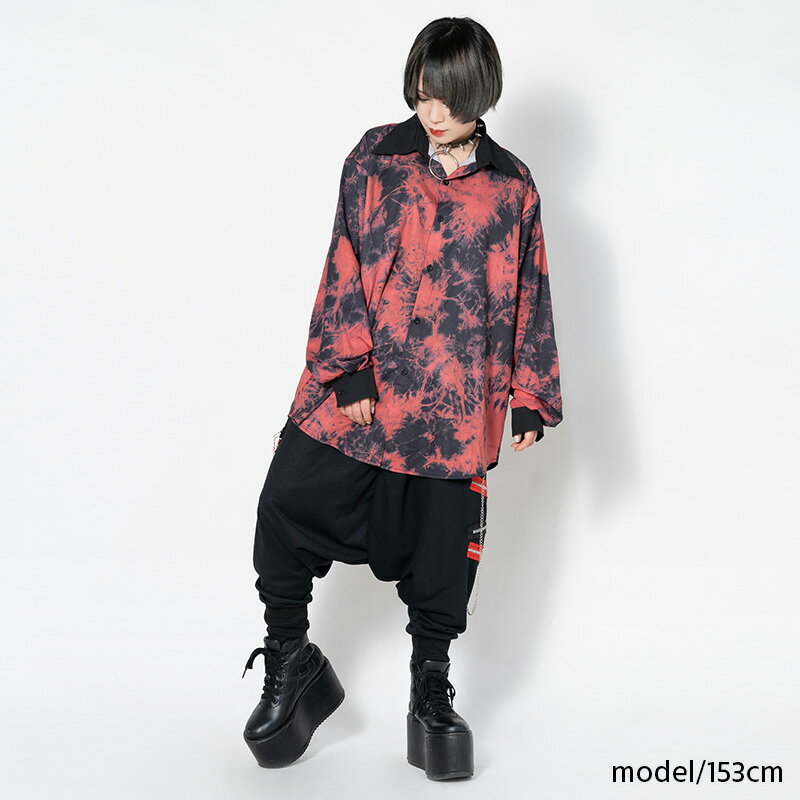 8ZIPサルエルパンツ パンク ロック ファッション V系 サルエル パンツ サルエルパンツ ダンス 衣装 ヒップホップ 原宿系 レディース メンズ クール ダーク 個性的 派手カワ かわいい かっこいい 黒 ブラック ACDC RAG