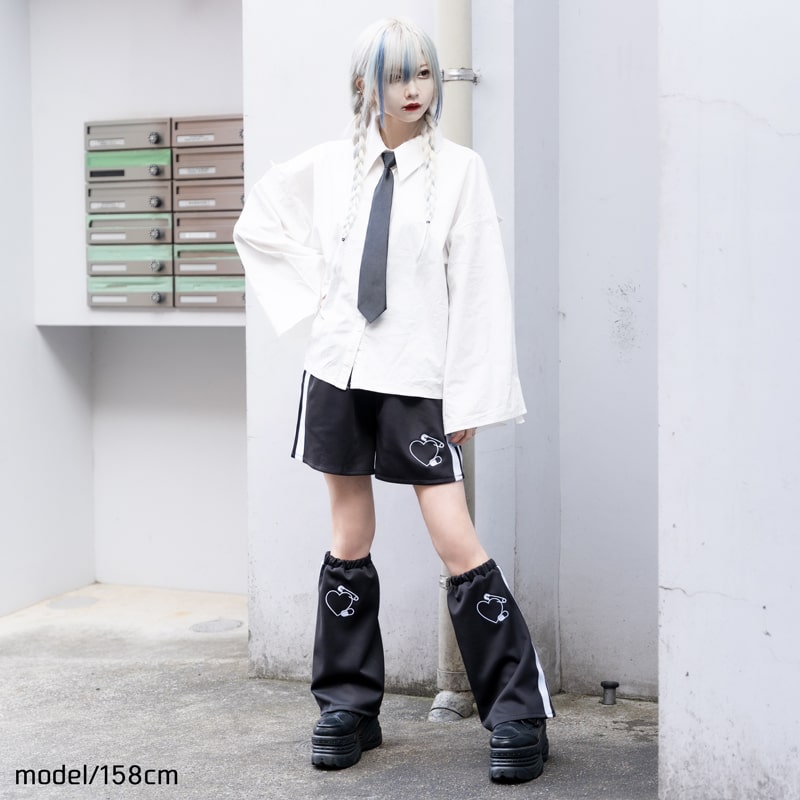 安心 ジャージショートパンツ ブラック トラックパンツ ジャージ 原宿 韓国 原宿系 ファッション レディース かわいい 派手カワ サイドライン 刺繍 大きいサイズ ダンス 衣装 ヒップホップ ダンス衣装 個性的 ACDC RAG [メール便可] acdcrag-10016792 ACDC RAG 原宿竹下通り店 サンプル画像3