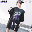 タレストロベリー ヒュージT PU Tシャツ 半袖 パンク ロック V系 ファッション バンギャ 原宿系 原宿 韓国 パープル 病み 病みかわいい 派手カワ 個...