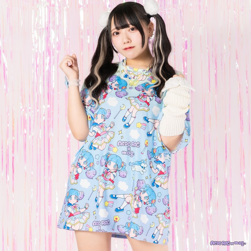 グラデゆめちゃん Tシャツ 半袖 原宿系 原宿 派手カワ ファッション パステル ファンシー ポップ 女の..