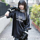 ドットネコ T BK Tシャツ 半袖 原宿 原宿系 ファッション レディース メンズ かわいい 派手カワ 薄手 大きいサイズ ダンス 衣装 ヒップホップ ダンス...