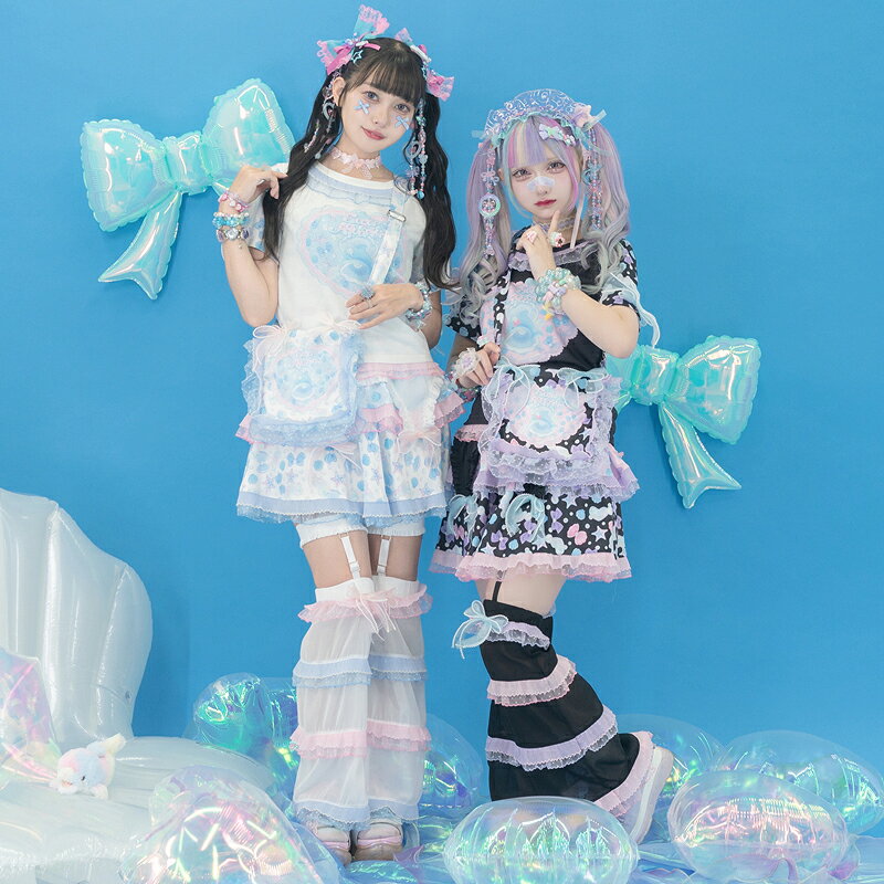 Sugar Aquarium スカート ミニ丈 ファッション 原宿系 原宿 パステル ファンシー ゆめかわ メルヘン 水族館 お砂糖 フリル レース リボン シュガーアクアリウム 個性的 レディース ブルー ブラック ACDC RAG acdcrag-10018703 ACDC RAG 原宿竹下通り店 サンプル画像3