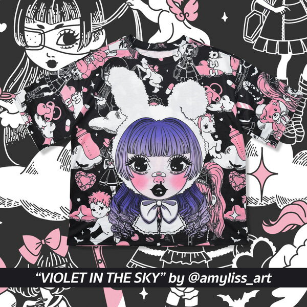 VIOLET IN THE SKY Tシャツ ...の紹介画像3