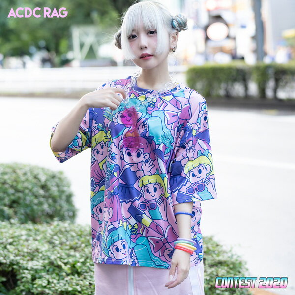 Dress Up Tシャツ 半袖 原宿 原宿系 派手カワ かわいい パステル ゆめかわ ゆめかわいい 個性的 ポップ キュート ファンシー ダンス 衣装 ヒップホップ レディース パープル Acdcrag メール便可 日本代購流行生活代購館 Myjp 日本代購