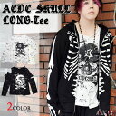 ACRAGロングTシャツ パンク ロック Tシャツ ロングT...