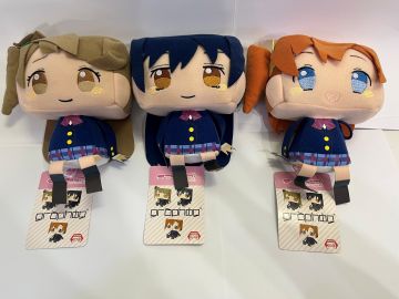 乐天商城 - ラブライブ! グラフィグ ぬいぐるみ“2年生” 全3種セット
