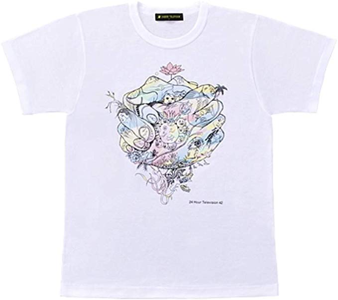 楽天優良品館24時間テレビ 2019 チャリティーTシャツ チャリT 【キッズサイズ 120cm】 子供用（白）嵐 大野智 デザイン