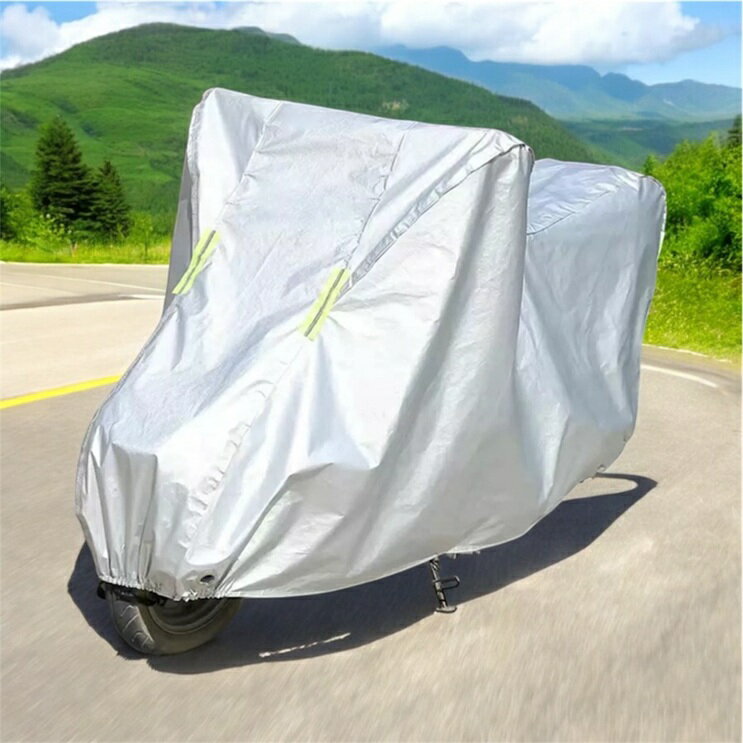 バイト バイクカバーシート 厚手 原付 大型 125cc 400cc 盗難防止リング 収納バッグ付き 6サイズ選択式