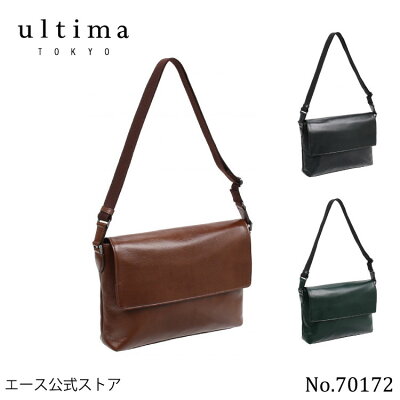 【エース公式】 ショルダーバッグ メンズ ultima TOKYO ウルティマ トーキョー クロマ 革 牛革 カジュアル 70172 父の日 プレゼント 実用的