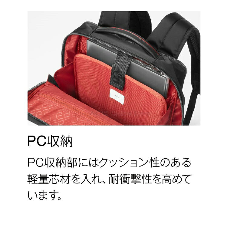エース公式 ビジネスリュック 送料無料 日本限定モデル ポイント10倍 セール 毎月18日は市場ご愛顧感謝デー リュックサック メンズ ビジネス エース ジーン レーベル 10リットル 13インチpc対応 バックパック 父の日 実用的 Ace ディバイドリム2 こだわり 2気室
