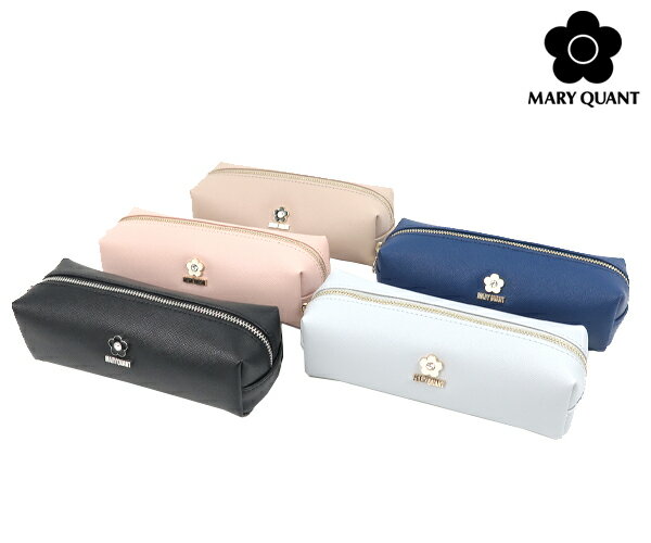 マリークワント マリークワント サフィアーノエポビジューデイジー スクエアペンケース (MARY QUANT)【筆箱 化粧 ポーチ 通勤 通学 旅行 ジム メイク道具 レディース マリクワ コスメポーチ MQ プチギフト】★☆【あす楽】