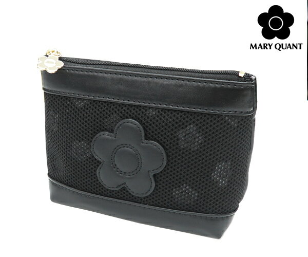 マリークワント メッシュデイジー 舟型ポーチミニ (MARY QUANT)【 通勤 通学 旅行 コスメ リップ 人気 化粧品 収納 ガジェットケース コインケース 小銭入れ マルチケース コスメ ケース レディース マリクワ マリー クヮント】★☆