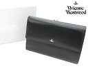 ヴィヴィアン ウエストウッド シンプルタイニー がま口 2つ折財布 (3218D722) (Vivienne Westwood)【ORB 牛革 財布 メンズ ...