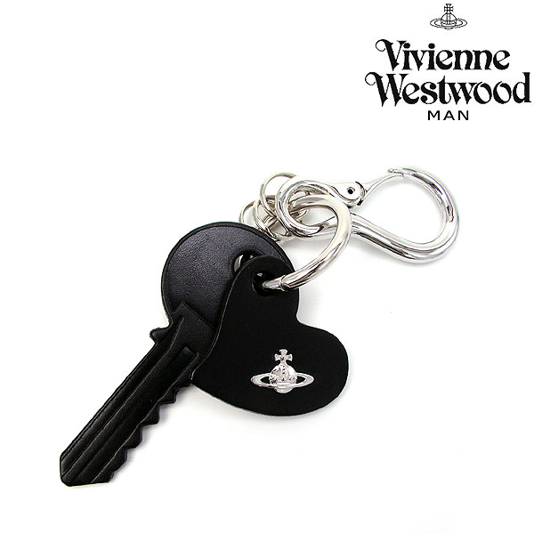 ヴィヴィアン ウエストウッド レザー KEY チャーム/ブラック[35180001](Vivienne Westwood)【鍵 キーリング ヴィヴィアン ケース 牛革 メンズ レディース ビビアン】★☆【あす楽】