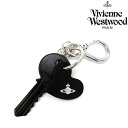 ヴィヴィアン ウエストウッド レザー KEY チャーム/ブラック 35180001 (Vivienne Westwood)【鍵 キーリング ヴィヴィアン ケース 牛革 メンズ レディース ビビアン】★☆【あす楽】