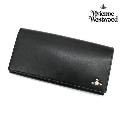 ★ヴィヴィアン ウエストウッド ヴィンテージオーブ かぶせ ウォレット/ブラック(3118M101)(Vivienne Westwood)【牛革 長財布 メンズ オーヴ WATER ORB ビビアン】★☆【あす楽】