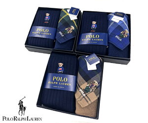 【お返し ギフト】ギフトセット　タオルハンカチxソックス　ベア＃3 　 (Polo Ralph Lauren) 【ポロ メンズ 上司 同僚 友達 返礼品 記念日 誕生日 昇進祝 送別会 敬老の日 記念品 内祝 靴下 タオル 紳士 ギフト】★☆【あす楽】 ギフト プレゼント