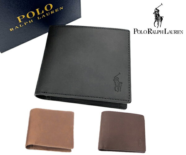 ラルフローレン 財布 メンズ オイルスムースレザー 二つ折り財布 （P-2301 OSL) (Polo Ralph Lauren) ギフト プレゼント